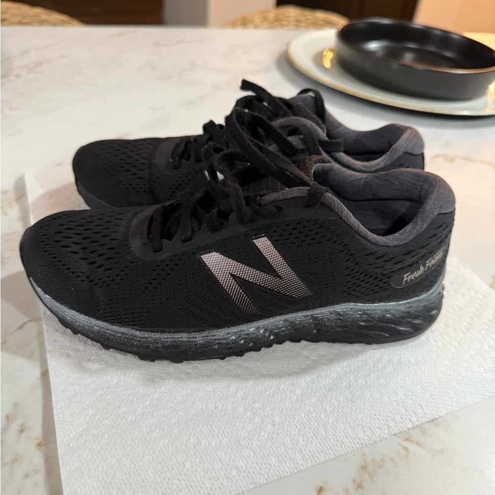 Black and Gray Athletic Shoes